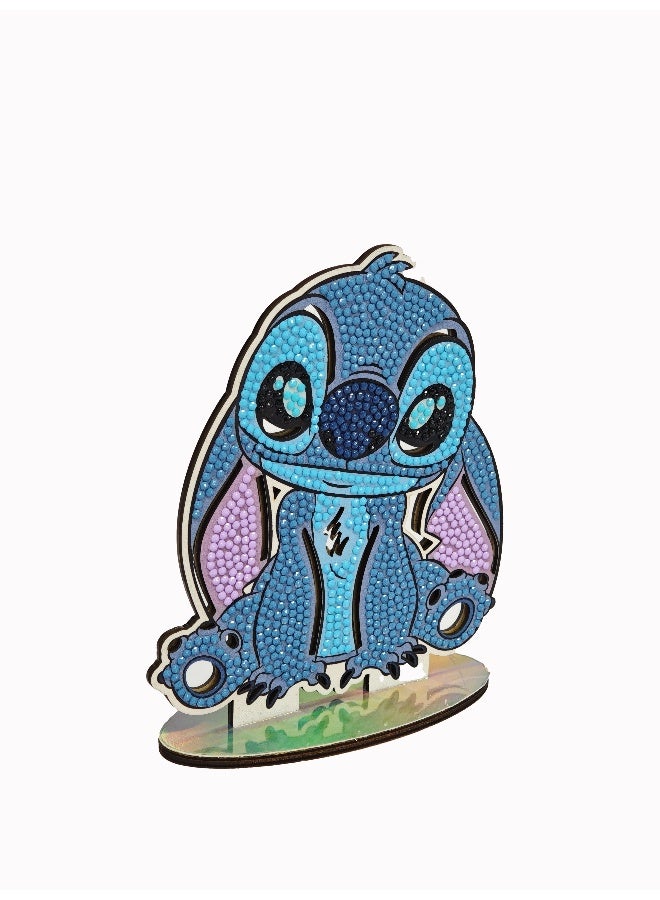 Craft Buddy مجموعة أصدقاء كريستال آرت الكبيرة من المرآة الخشبية - Image 4